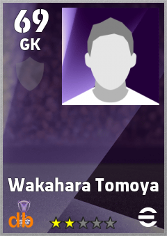 Wakahara Tomoya — GK, OVR 69, MAX 69