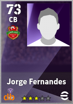 Jorge Fernandes — CB, OVR 73, MAX 73