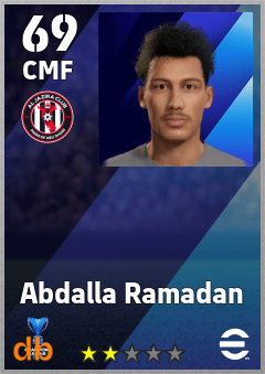 Abdalla Ramadan — CMF, OVR 69, MAX 69
