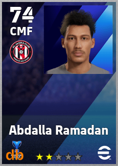 Abdalla Ramadan — CMF, OVR 74, MAX 74