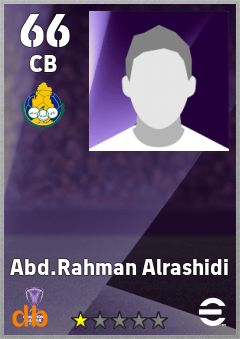Abd.Rahman Alrashidi — CB, OVR 66, MAX 66