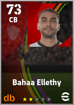 Bahaa Ellethy — CB, OVR 73, MAX 73