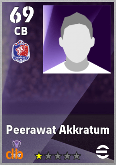 Peerawat Akkratum — CB, OVR 69, MAX 69
