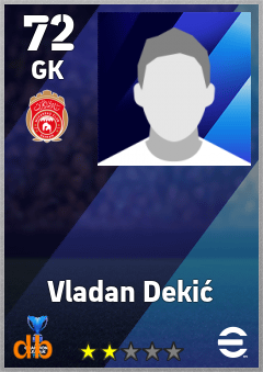 Vladan Dekić — GK, OVR 72, MAX 72