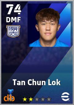 Tan Chun Lok — DMF, OVR 74, MAX 74