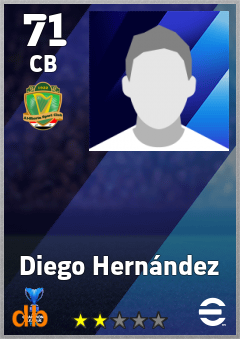 Diego Hernández — CB, OVR 71, MAX 71