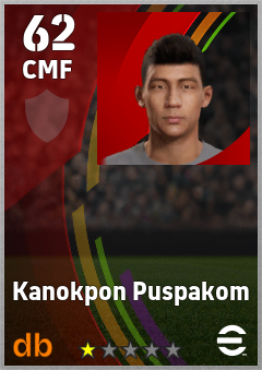 Kanokpon Puspakom — CMF, OVR 62, MAX 62