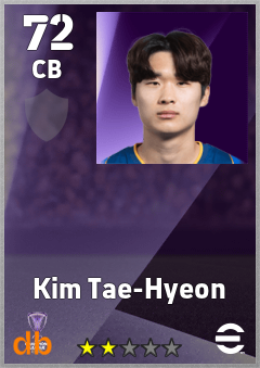 Kim Tae-Hyeon — CB, OVR 72, MAX 72
