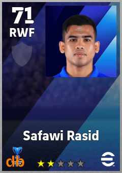 Safawi Rasid — RWF, OVR 71, MAX 71