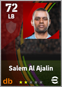Salem Al Ajalin — LB, OVR 72, MAX 72