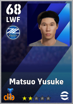 Matsuo Yusuke — LWF, OVR 68, MAX 68