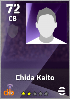 Chida Kaito — CB, OVR 72, MAX 72