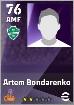 Artem Bondarenko — AMF, OVR 76, MAX 76