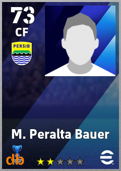 M. Peralta Bauer — CF, OVR 73, MAX 73