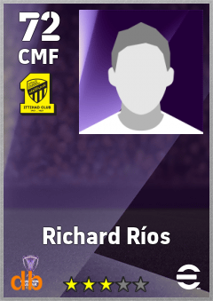 Richard Ríos — CMF, OVR 72, MAX 72