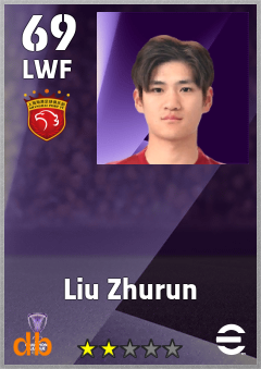 Liu Zhurun — LWF, OVR 69, MAX 69