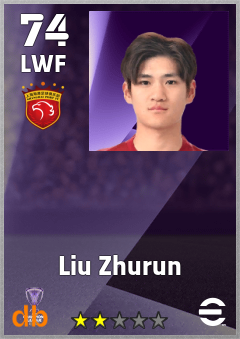 Liu Zhurun eFootball player card
