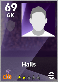 Halls — GK, OVR 69, MAX 69