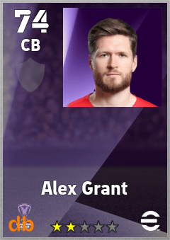 Alex Grant — CB, OVR 74, MAX 74