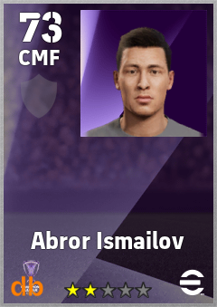 Abror Ismailov — CMF, OVR 73, MAX 73