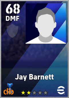 Jay Barnett — DMF, OVR 68, MAX 68