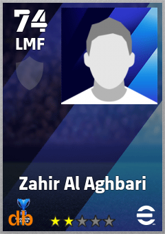 Zahir Al Aghbari — LMF, OVR 74, MAX 74