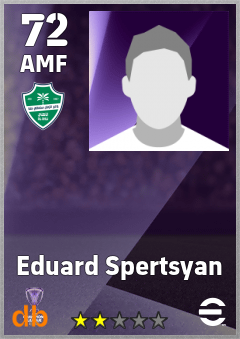 Eduard Spertsyan — AMF, OVR 72, MAX 72