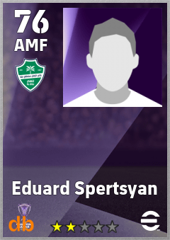Eduard Spertsyan — AMF, OVR 76, MAX 76