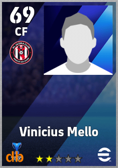 Vinicius Mello — CF, OVR 69, MAX 69