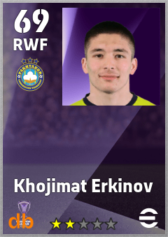 Khojimat Erkinov — RWF, OVR 69, MAX 69
