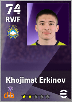 Khojimat Erkinov — RWF, OVR 74, MAX 74