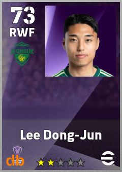 Lee Dong-Jun — RWF, OVR 73, MAX 73
