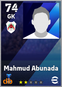 Mahmud Abunada — GK, OVR 74, MAX 74