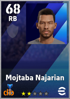 Mojtaba Najarian — RB, OVR 68, MAX 68