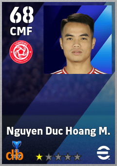 Nguyen Duc Hoang M. — CMF, OVR 68, MAX 68
