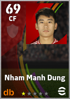 Nham Manh Dung — CF, OVR 69, MAX 69