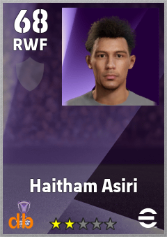 Haitham Asiri — RWF, OVR 68, MAX 68