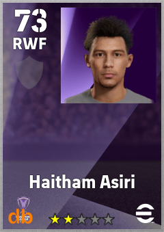 Haitham Asiri — RWF, OVR 73, MAX 73