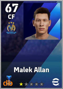 Malek Allan — CF, OVR 67, MAX 67