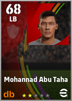 Mohannad Abu Taha — LB, OVR 68, MAX 68