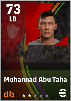 Mohannad Abu Taha — LB, OVR 73, MAX 73