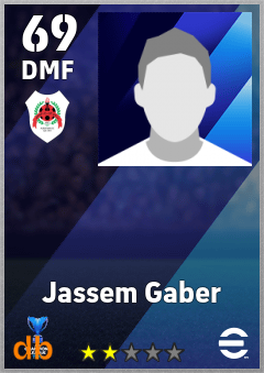 Jassem Gaber — DMF, OVR 69, MAX 69