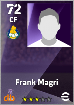 Frank Magri — CF, OVR 72, MAX 72