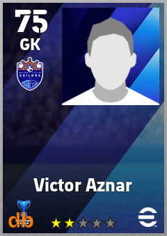 Victor Aznar — GK, OVR 75, MAX 75