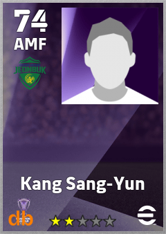 Kang Sang-Yun — AMF, OVR 74, MAX 74