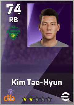 Kim Tae-Hyun — RB, OVR 74, MAX 74
