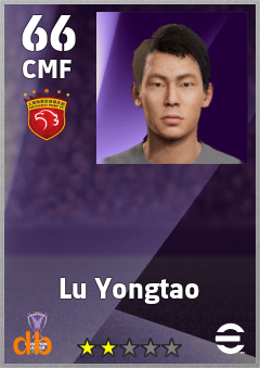Lu Yongtao eFootball player card