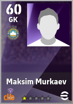 Maksim Murkaev — GK, OVR 60, MAX 60
