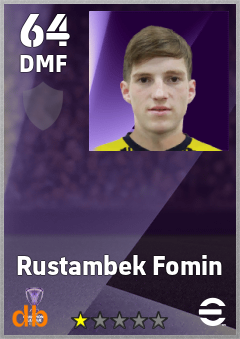 Rustambek Fomin — DMF, OVR 64, MAX 64