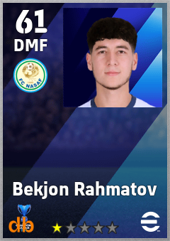 Bekjon Rahmatov — DMF, OVR 61, MAX 61